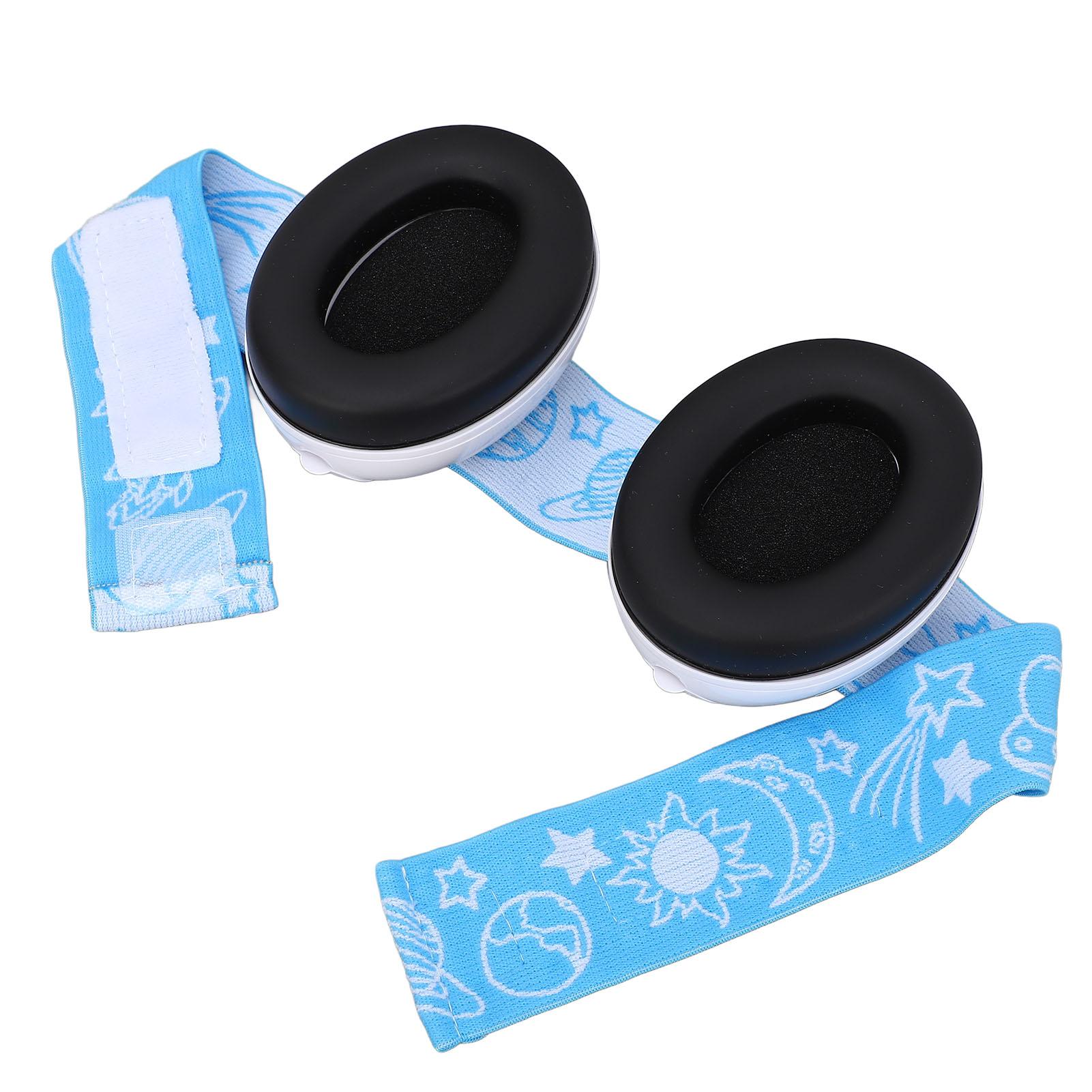 

Blue Strap Baby Ear Noise Cancelling Baby Earmuff Elastic Baby Ear Muff for Newborns to 18 Months Old Baby