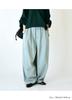 Andit Easy Denim Pants with Tucked Elastic and Flattering Size Sax Women's Hems, Waist, Elasticity, F,