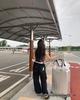 Korean High Waist Drawstring Sweatpants for Women - Casual Loose-Fit Streetwear Straight Trousers