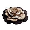 Yousheng Diatomaceous Earth Floor Mat 3D Realistic Flower Pattern Non-Slip Backing Door Mat Living Room Bathroom Kitchen Absorbent Mat