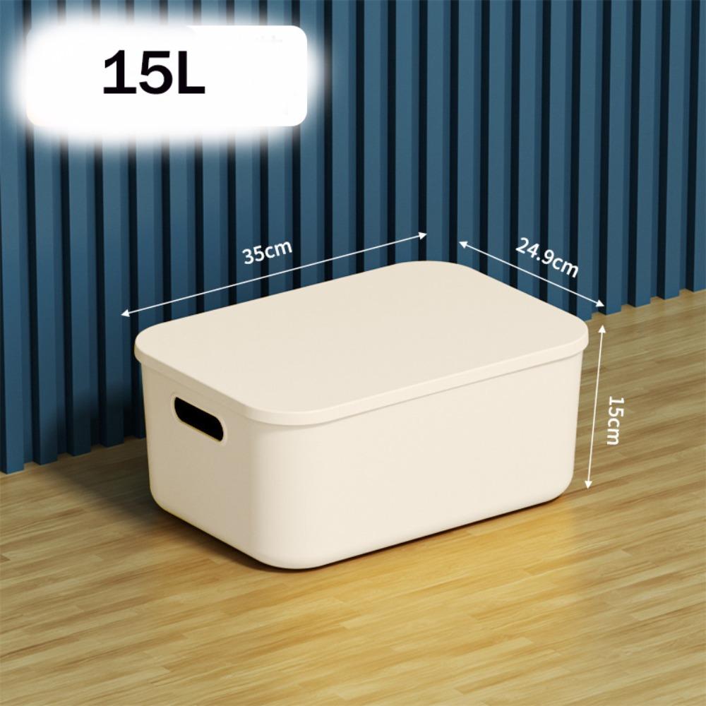 Neue stapelbare Aufbewahrungsbox mit Deckel, Kunststoff, Praktische Tisch-Organizer-Box, Solider Behälter für Zuhause, Schlafzimmer
