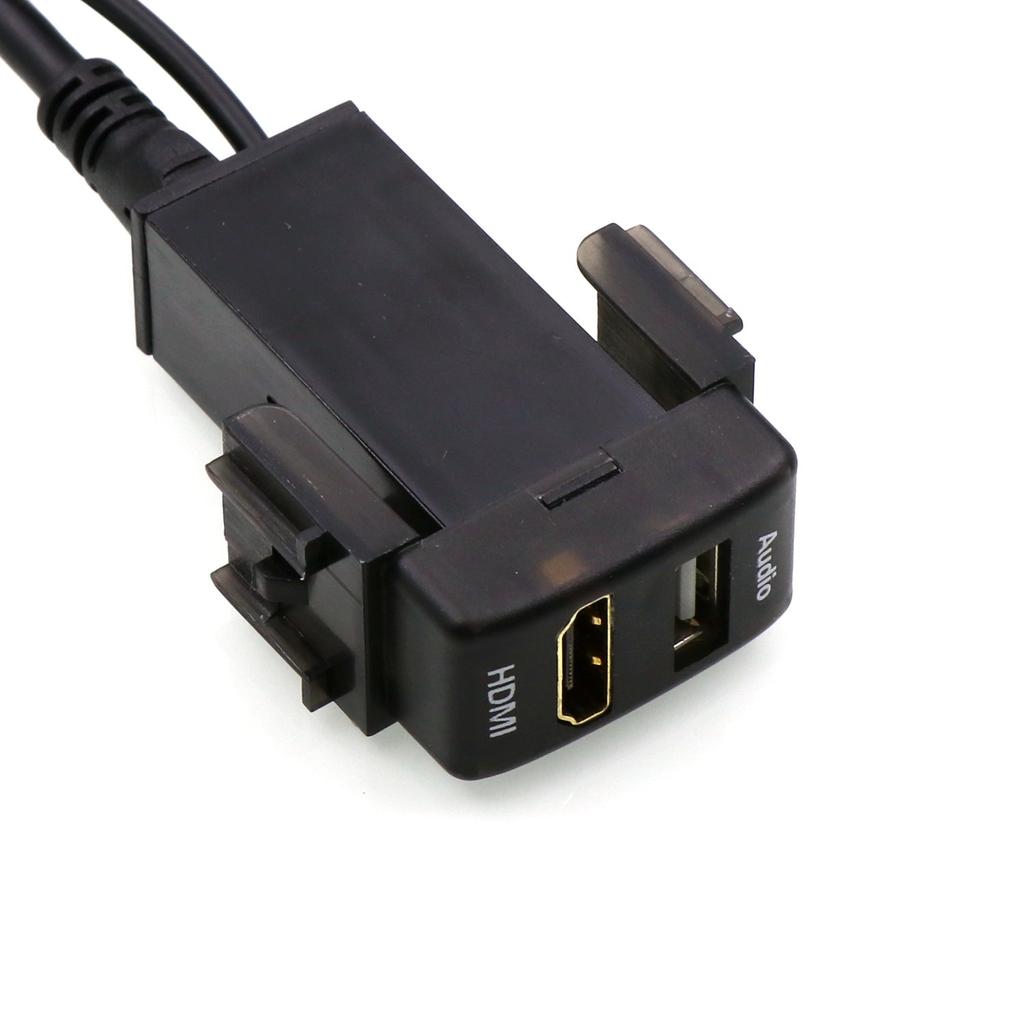 USB Input Port & HDMI Input Port Audio Parts Switch Hole Panel for Nissan Nissan