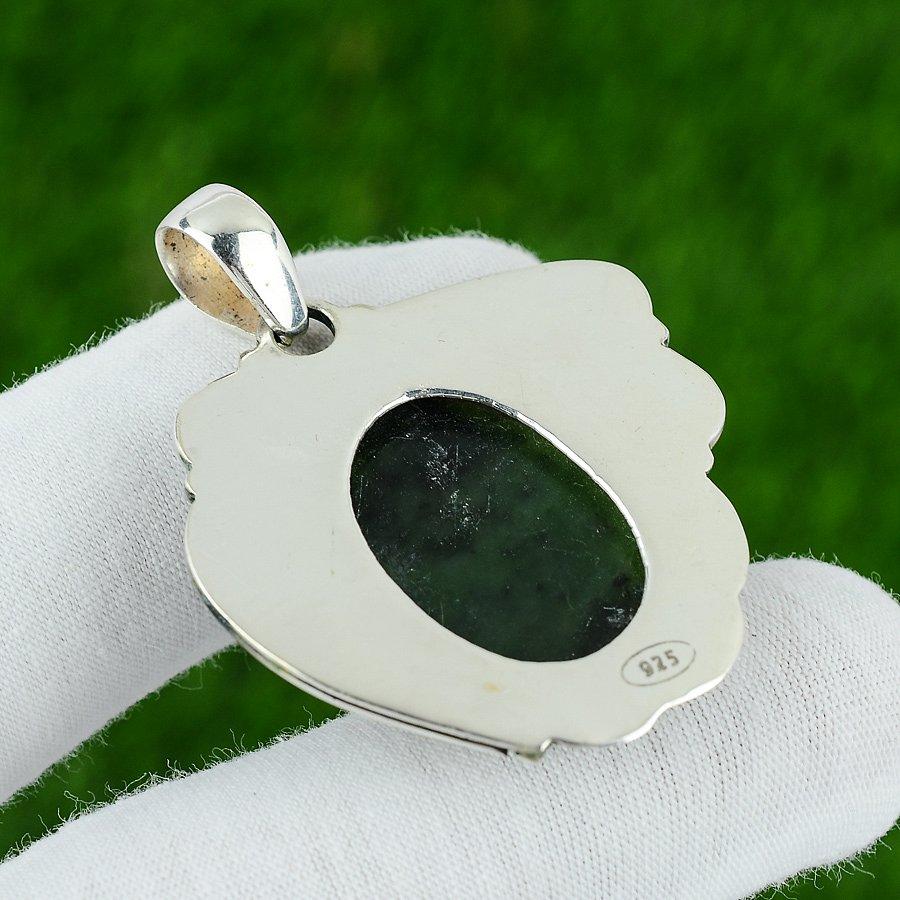 Cadou Pentru Femei Bijuterii Pandantiv Argint Sterling 925 Piatră Prețioasă Naturală Vasonit