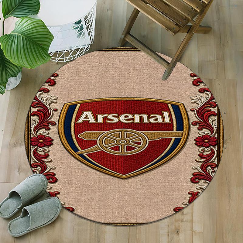 1 st A-Arsenal Matta, Rund Matta, Bekväm, Lämplig för Entréer, Vardagsrum, Kontor och Sovrum, Juldekoration