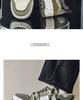 Men's 2025 Black Microfiber Skate Shoes - Versatile Thick Sole for Added Height, Soft and Stylish for Couples