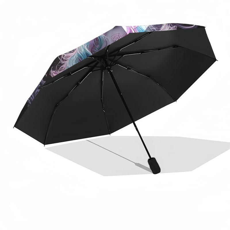 1 Stück Einhorn Fantasy Kunstwerk Regenschirm mit Kunststoffgriff, Geeignet für alle Jahreszeiten Zuhause Reisen Outdoor RegenschirmDD502