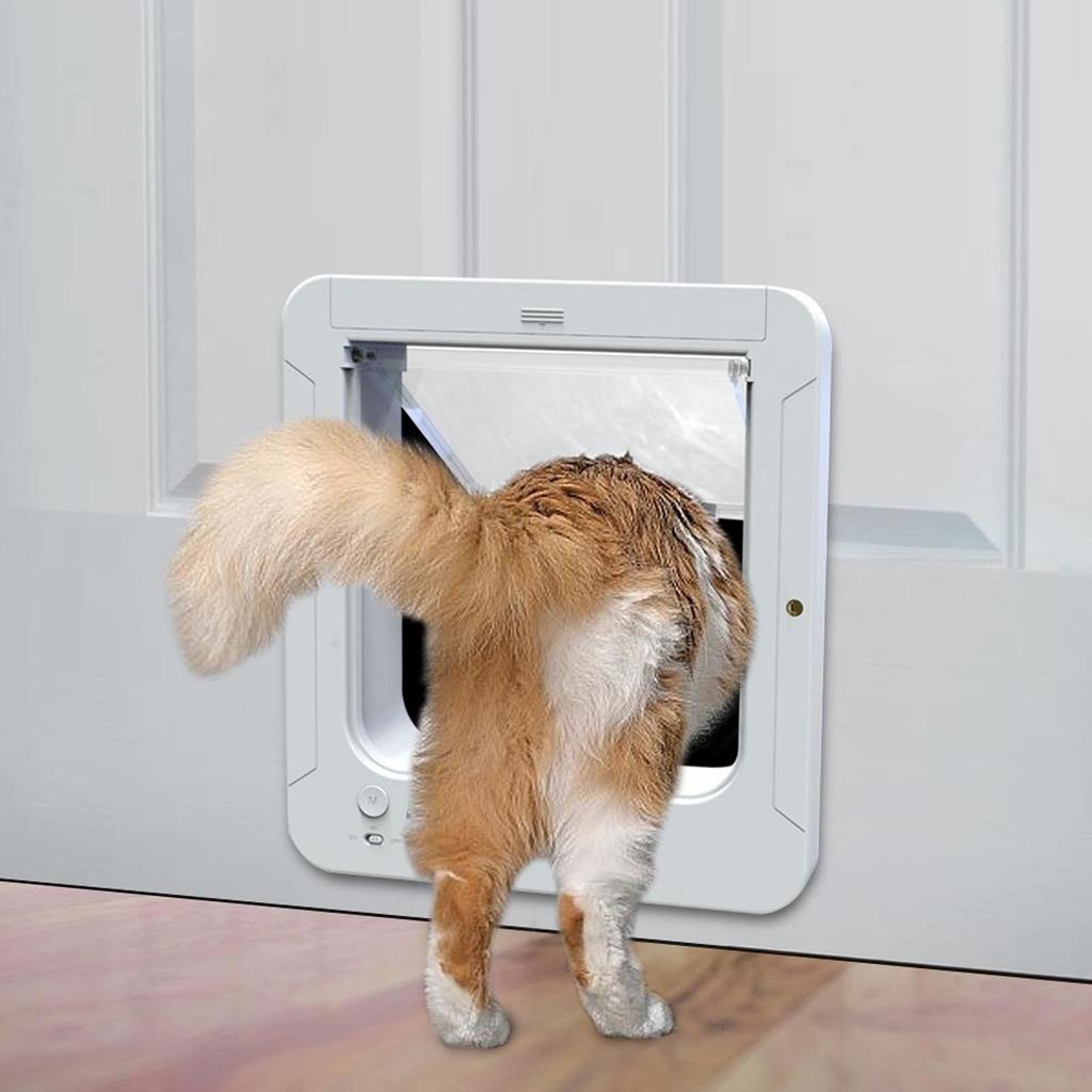 Chytré kočičí dvířka Automatické snímání Aktivace obojkem Snadná instalace Dvířka pro mazlíčky do domu Chytrá dvířka pro mazlíčky