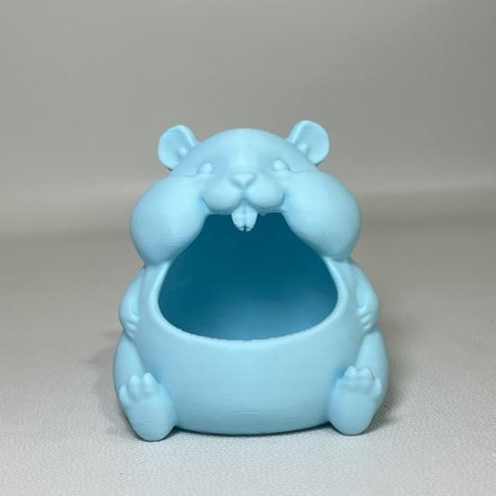 Enfeite de Tigela para Hamster Formato Fofo de Hamster Caixa de Armazenamento de Grande Capacidade Móveis para Casa para Doces Lanches