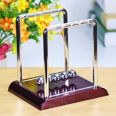 Newton's Cradle Balance Ocelový míček Potřeby pro výuku Fyzika Věda Kyvadlo Stolní hračky Dárky pro zmírnění stresu Domácí dekorace