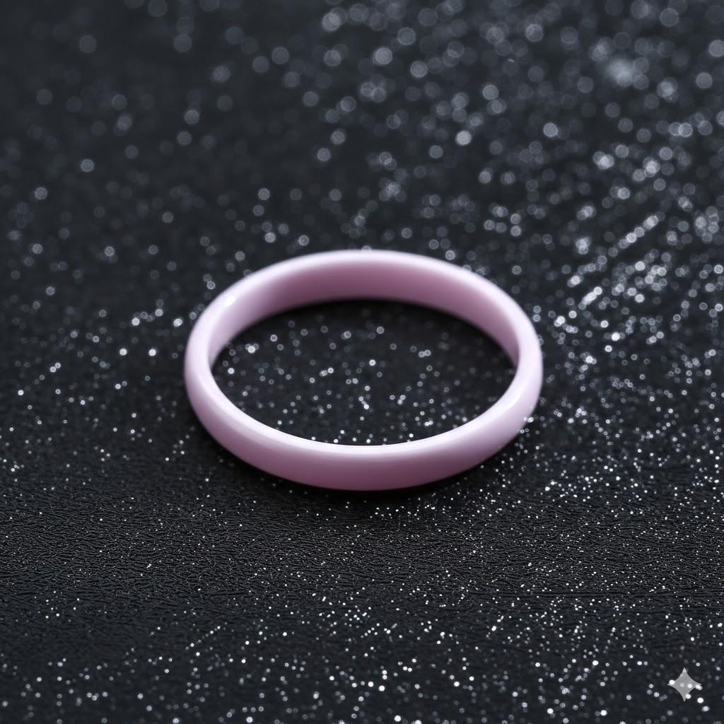 3mm Women's Ceramic Wedding Band Minimalist Solid Stackable Ring In Black White Pink Blue Green Purple