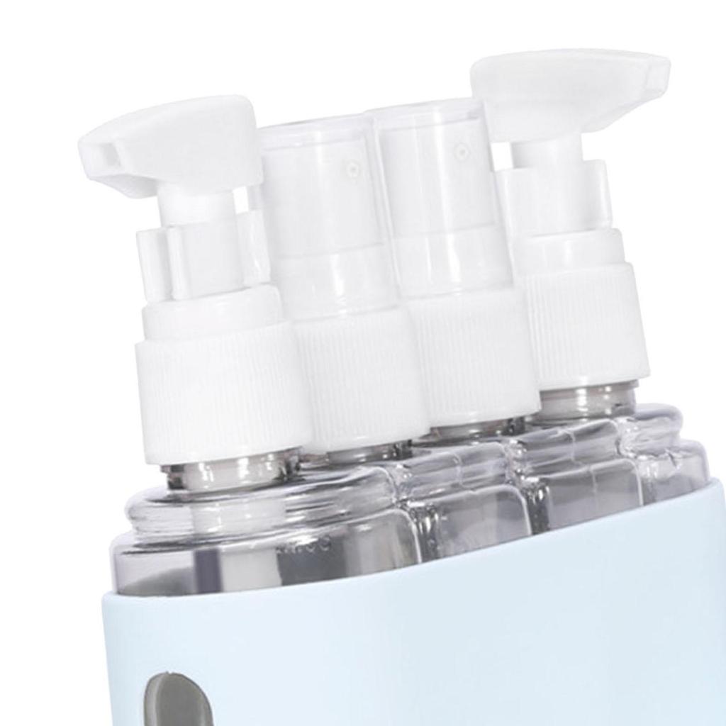 4x Makeup Spray Bottle 50ml Reusable Travel Size Pump Lotion Sprayer for Cosmetics Lotion Toiletries Travel Airplane Body Wash
