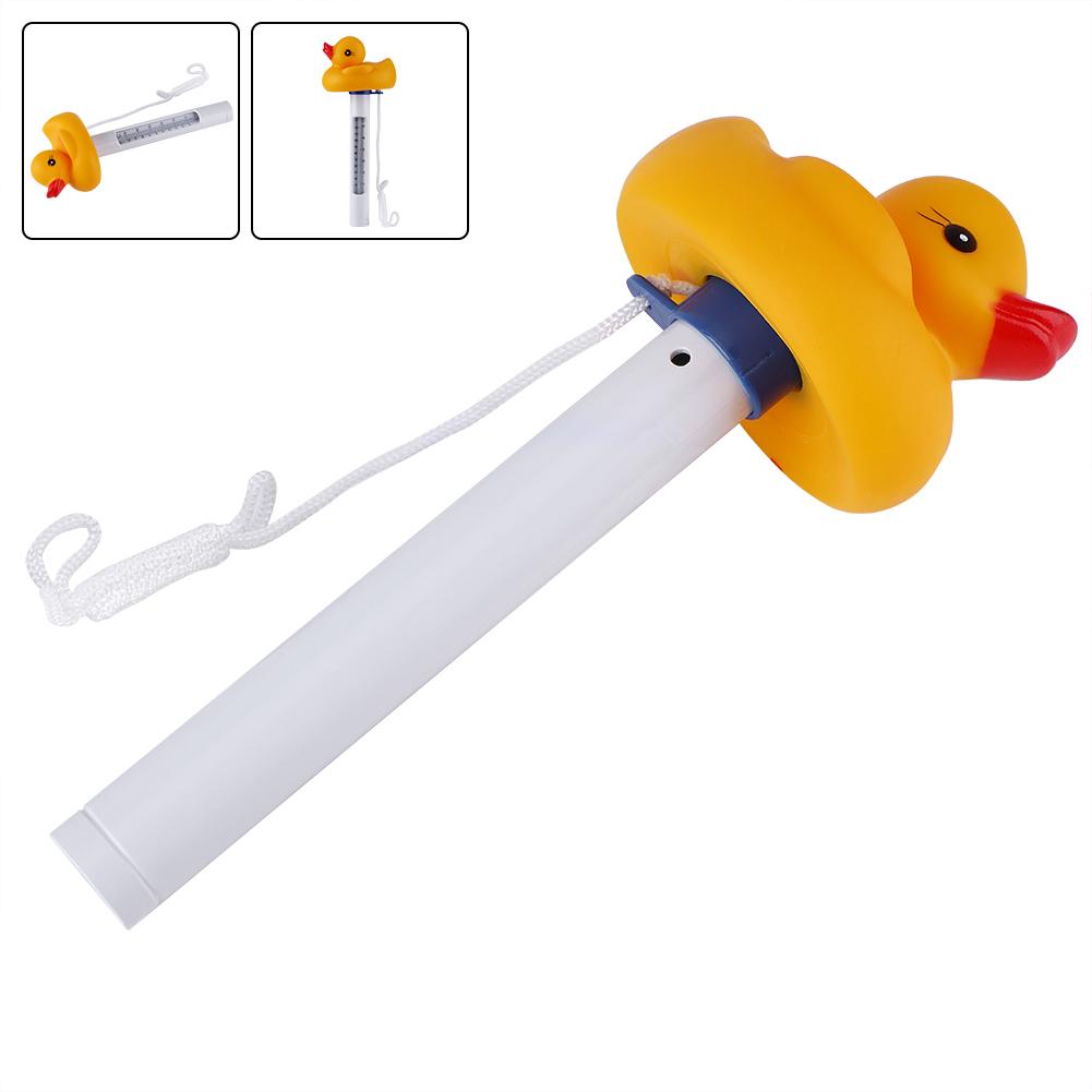 Cartoon Mini Floating Water Thermometer for Swimming Pool Spas Fish Tank Aquarium Duck