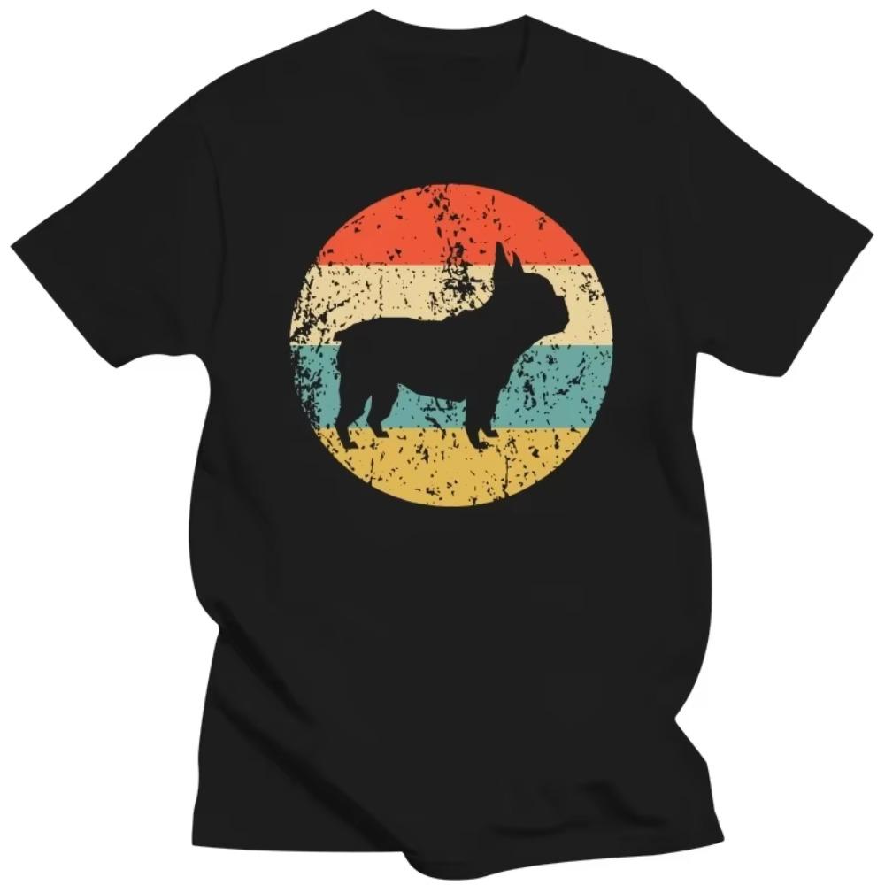 

Смешные футболки с изображением французского бульдога в стиле ретро с изображением собак, графические хлопковые футболки в уличном стиле с коротким рукавом, подарки на день рождения, летняя футболка в стиле «мужская одежда» XXXXXL