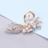 Shining Romantic Wedding Brooch Gift Elegant Faux Pearls Rhinestone Lapel Pin Costume Accessories