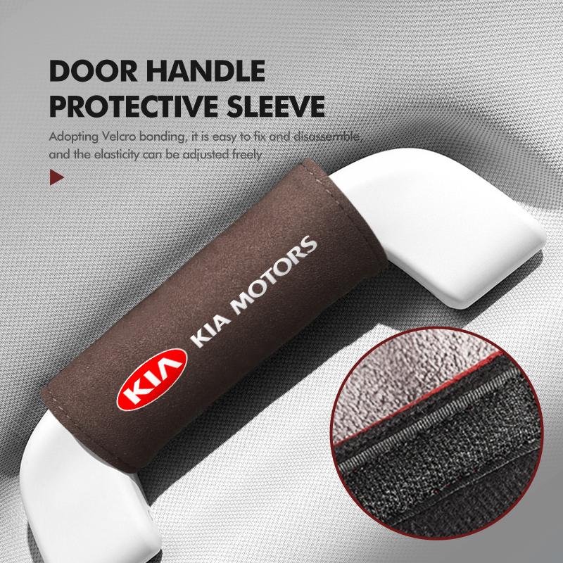 AEK4 Car Roof Armrest Pull Cover Handle Gloves Protection Auto Interior Accessories For KIA Cerato Soul Venga Forte Spectra Sedona