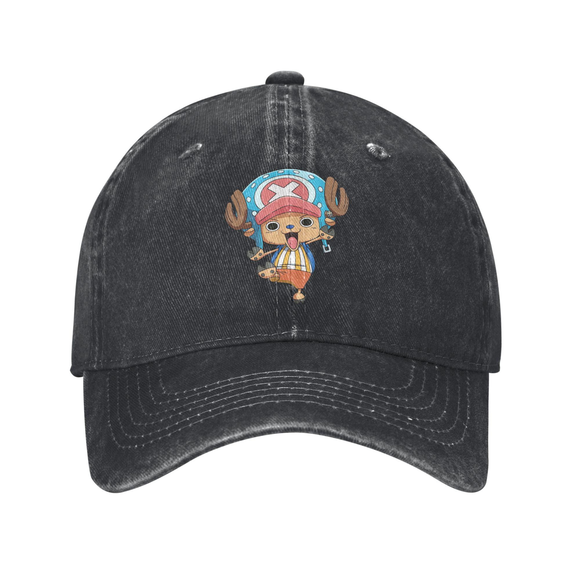

Tony Tony Chopper One Piece Cotton Candy Lover Baseball Cap Distressed Denim Snapback Hat Unisex Style Adjustable Hats Cap One Size чёрный