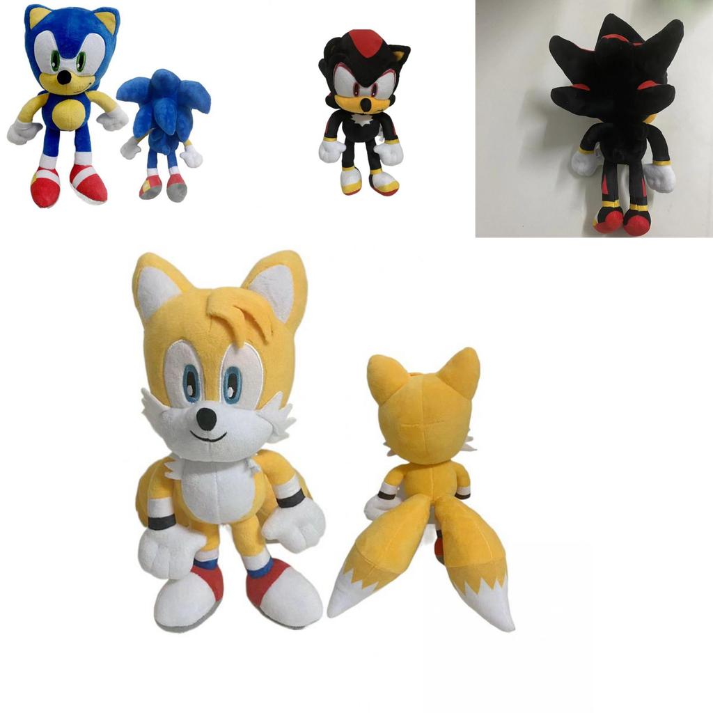 Cute 30cm Sonic Tails Plush Shadow The Hedgehog Knuckles Toy Super Sonic Soft Plush For Comfortable Snuggles