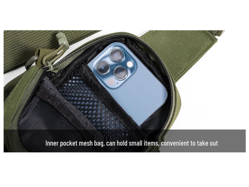 Men's Tactical Multifunctional Waist Bag - Outdoor Mountaineering & Cycling Pouch, Water Bottle Holder, Phone Bag, Crossbody Waist Belt.