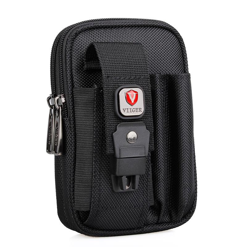 

Men s Leather Phone Waist Bag - Vertical, Multifunctional, Double Layer, Casual Construction Style, Fits 6.7/6.8 inch Devices Medium Plus: Fits 6.4-6.8 inch phones