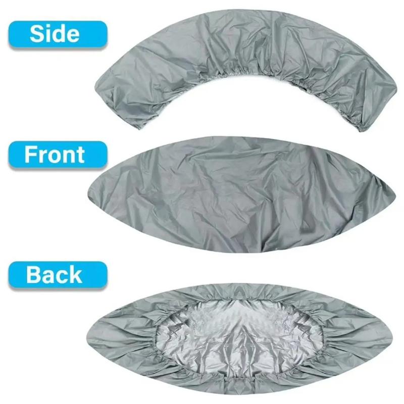Waterproof Kayak Cover 210d Oxford Cloth Sun Protection Heavy Duty Dustproof Canoe Cover for Outdoor Storage