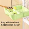 No Mess Bird Cage Feeder 2 in 1 Transparent Parakeet Bathtub with Bottom Drawer Multi-functional Shower Box for Budgies Parakeet Small Parrot