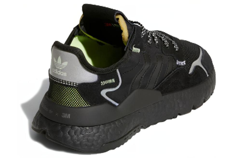 adidas Originals Nite Jogger J Low Top Kids Lifestyle Shoes Black Teenagers EE6489