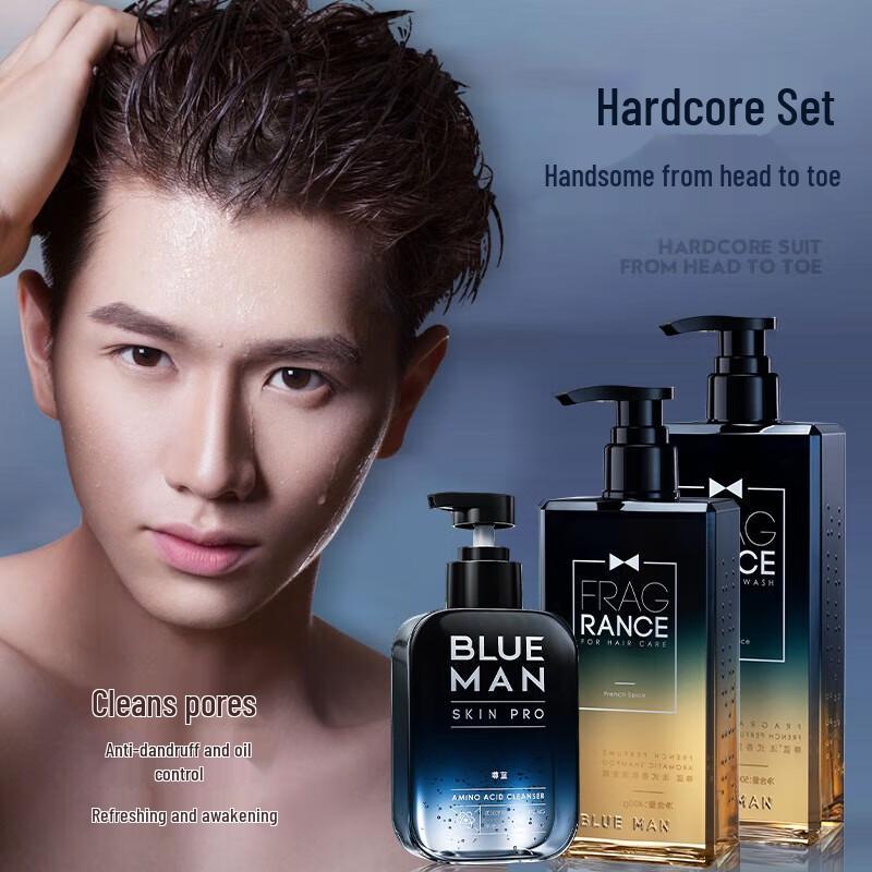 Prime Blue Men s Long-Lasting Fragrance Grooming Gift Set