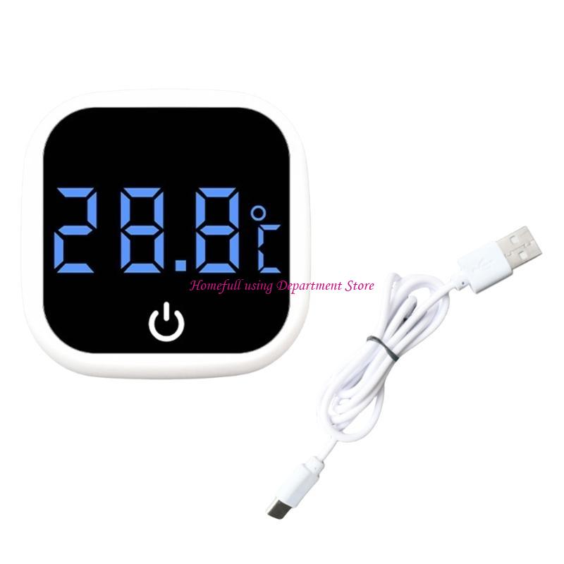 Accurate Rechargeable Thermometers for Home and Professional Aquariums Use with Easy To Read Display белый