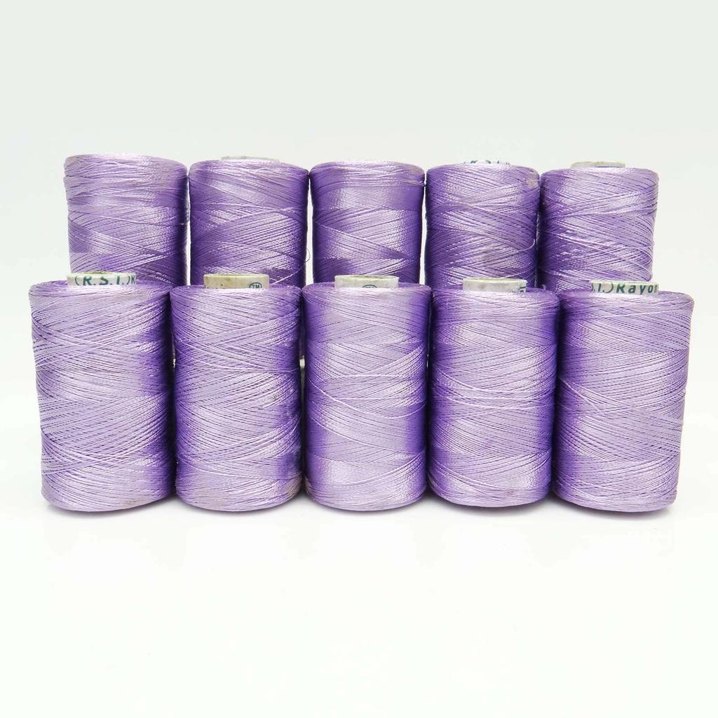 Aqua Blue Spool Overlocking Hand Machine Polyester Cones Serger 400 Mtr