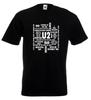 U2 Song Titles T Shirt The Edge Bono