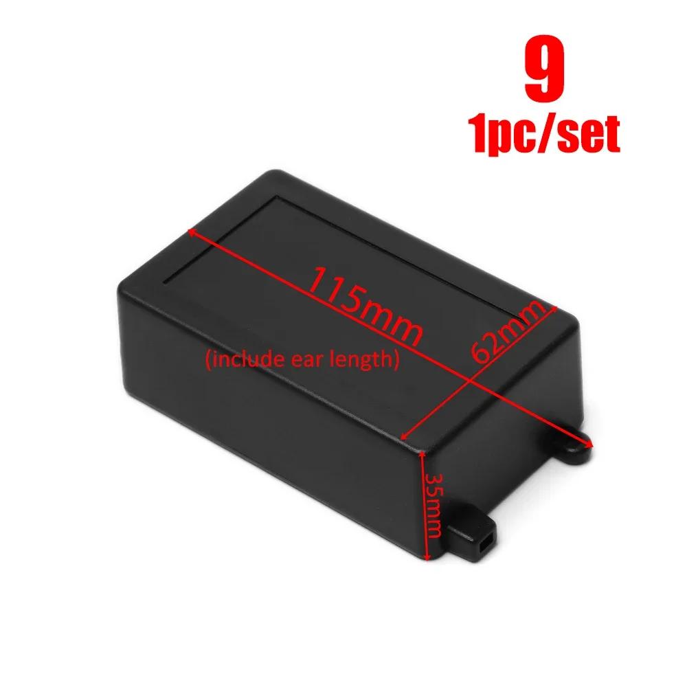 1/2pcs Waterproof Black Housing Instrument Case ABS Plastic Project Box Storage Case Enclosure Boxes Electronic Supplies