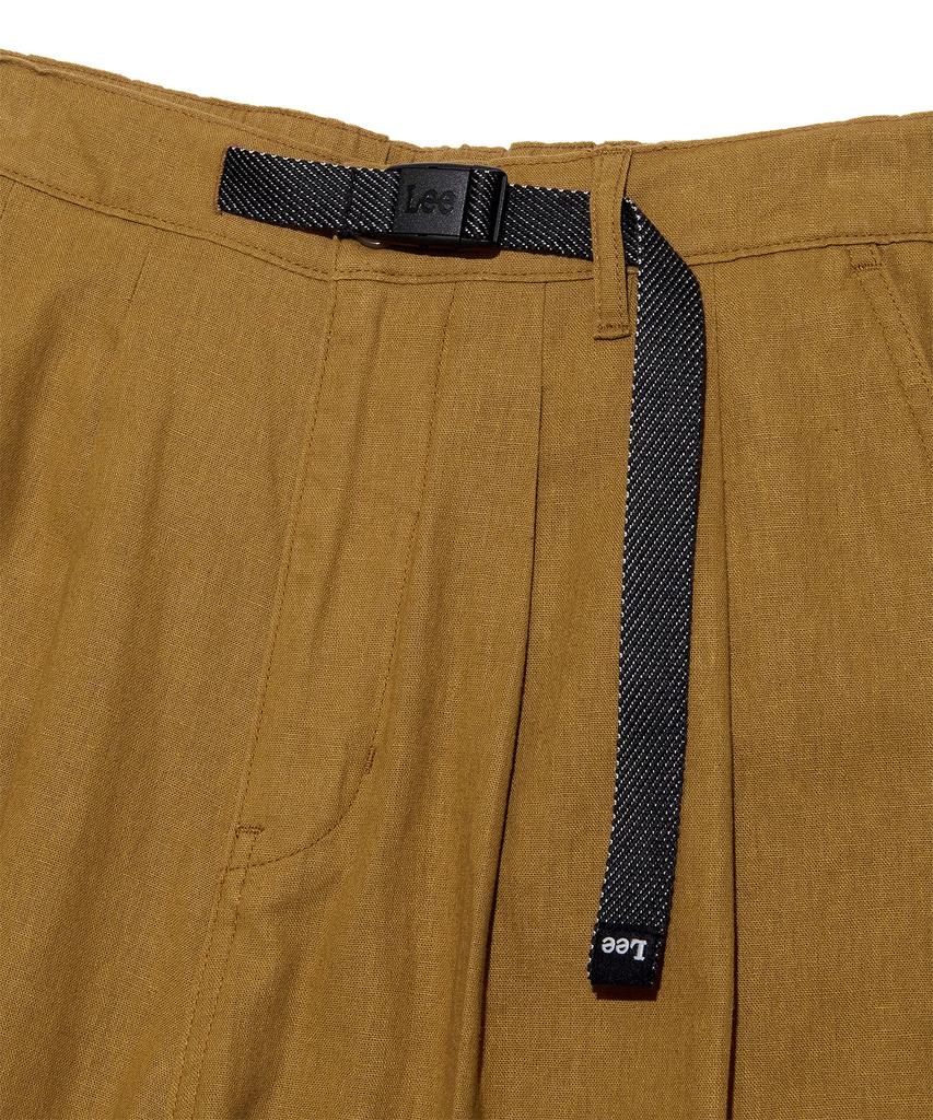 LEE Linen Webbing Belt Balloon Pants Brown