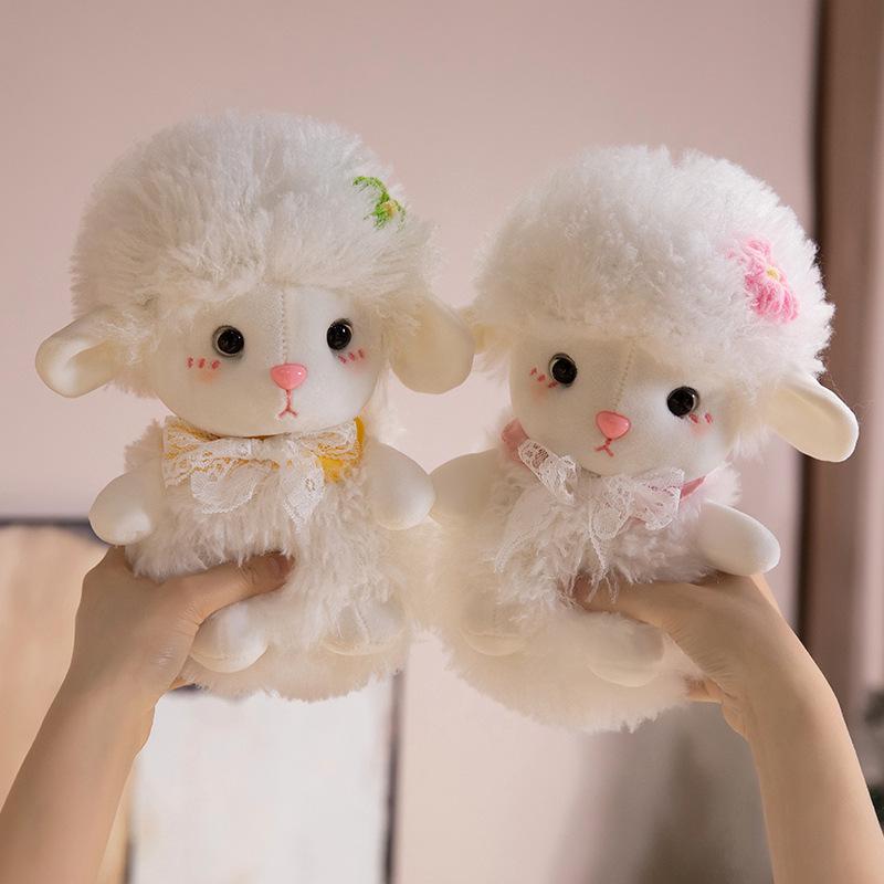 Cute Cute Lamb Doll Plush Toy Little Sheep Doll Children Soothing Rag Doll Girl Birthday Gift