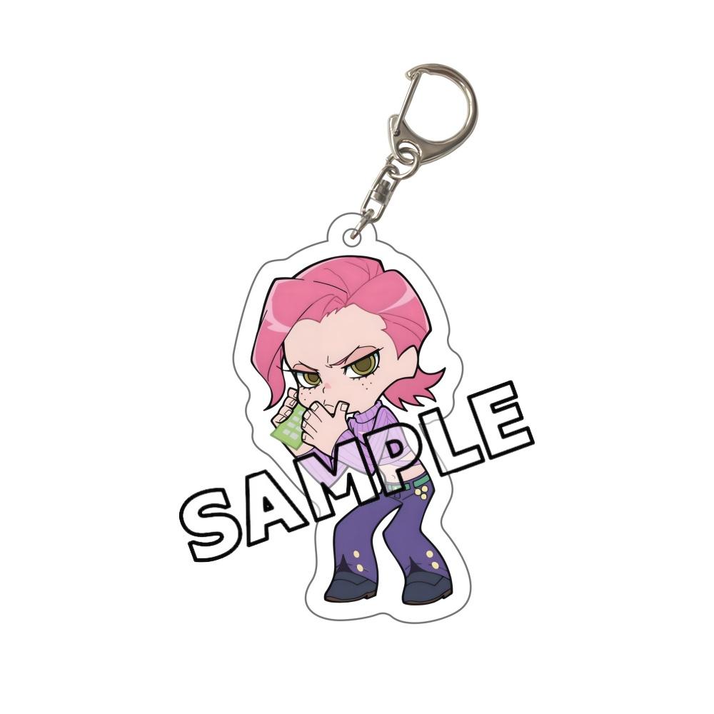 2026 New JoJo Bizarre Adventure Chibi Acrylic Keychain JJBA Jotaro Giorno Jolyne Dio Josuke Bruno Keyring Kawaii Anime Bag Gift