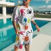 16 summer new fashion 1D lion print men's sportswear 1-piece wholesale