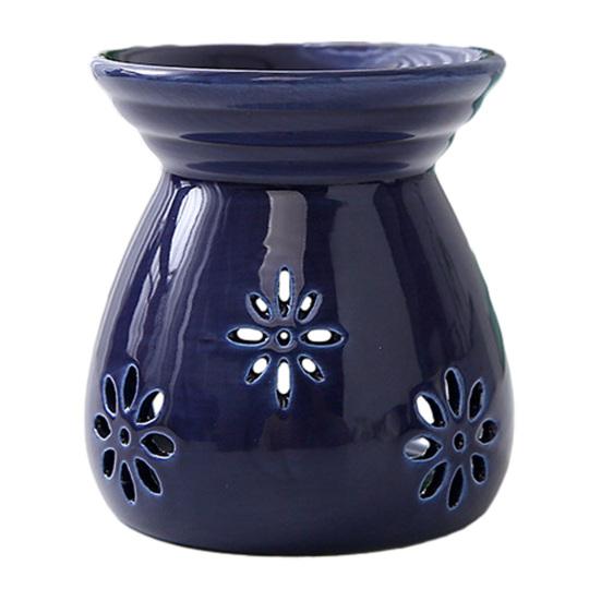 Ceramic Tea Light Candle Holder Small Essential Oil Burner Wax Melt Warmer Aromatherapy Aroma Diffuser for Home Bedroom Decor