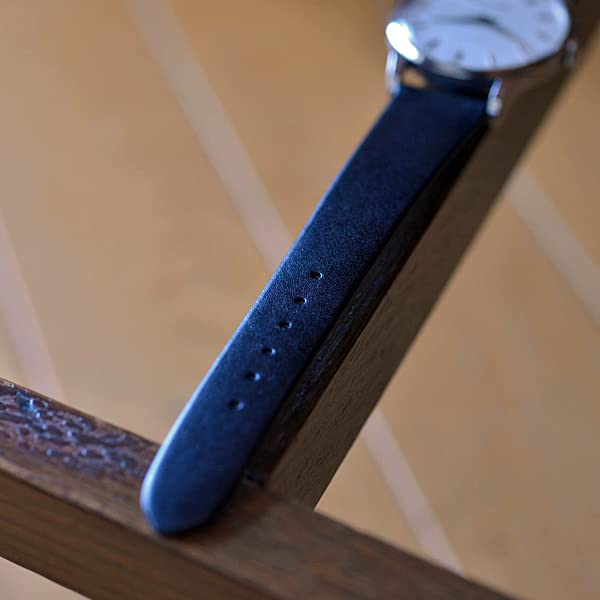 Curea de ceas pentru vițel Piele de vacă Elegant în Japonia Autentic [KUNISTEIN] (Negru / 19-14mm / Piele) a bărbaților (Fabricat / Piele)