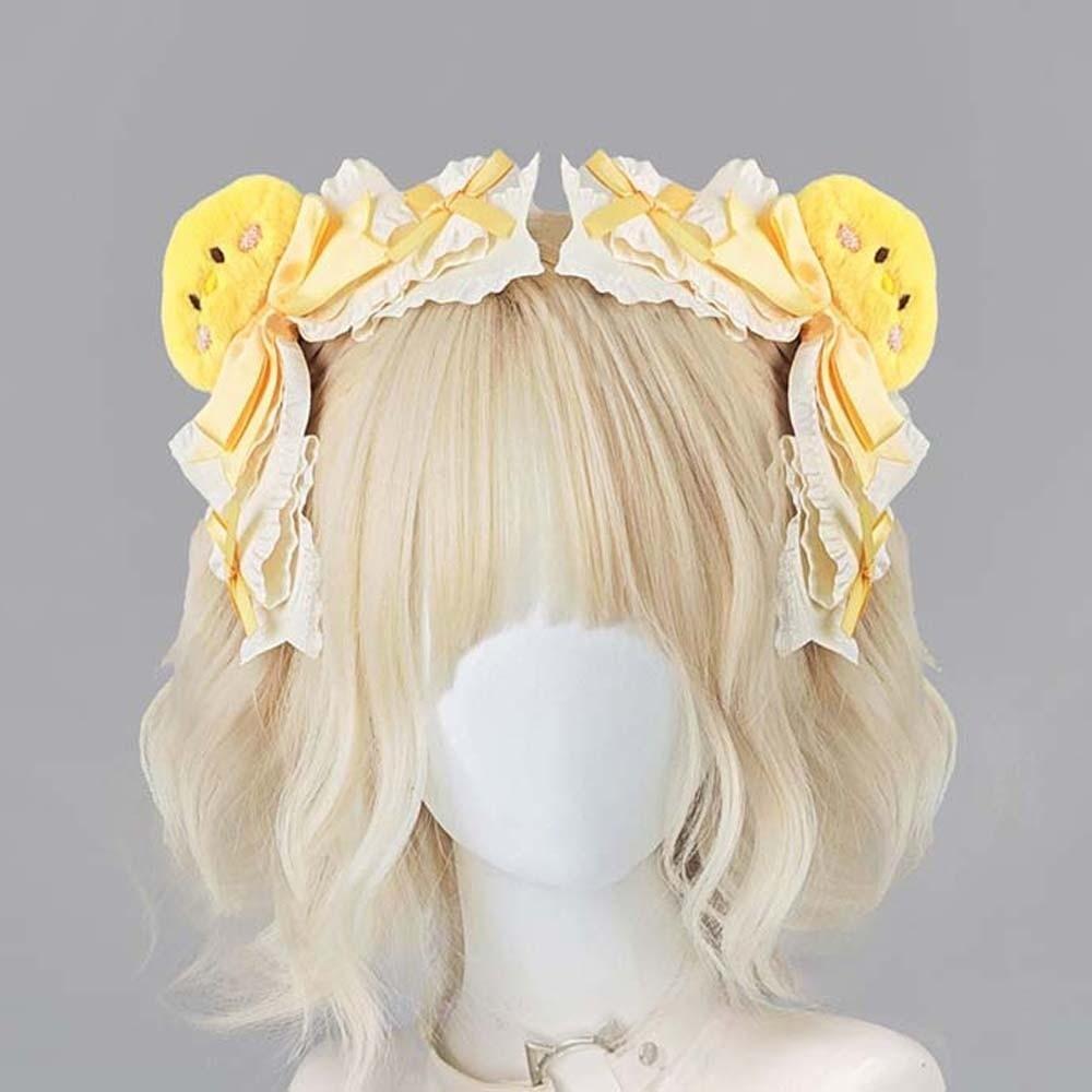 1 Paar Y2K Lolita Haarspangen Gothic Stil Cartoon Tier Satin Schleife Haarspangen Dopamin Farbe Kopfschmuck Lolita Mädchen Spangen