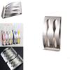 Wall Mount Stainless Steel Toothpaste Dispenser 2/3 Position Holder For Organized Bathrooms**