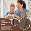 Chocolate Molds Silicone Food Grade Silicone Deep Chocolate Bar Mold Easy Release Kitchen Baking Moulds For Birthday Gathering