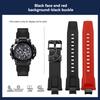 Quick Release Silicone Strap For Casio G-SHOCK MTG-B3000 Series Resin Rubber watch strap Stainless steel Adapters Connector