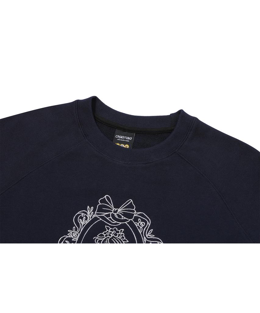 CPGN STUDIO Bianca Raglan Sweatshirt Navy