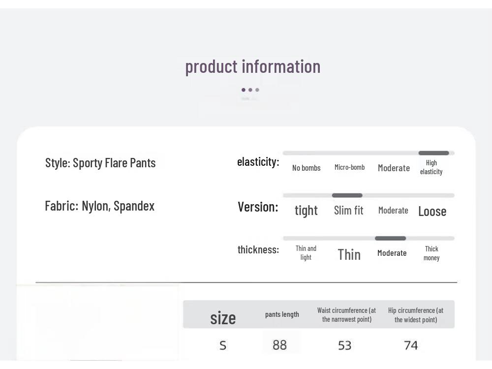 OEING Women's Flare Yoga Pants