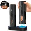 Salt And Pepper Grinder Set Electric,Rechargeable Salt And Pepper Shakers Stainless Steel With Usb C Dual Charging Base