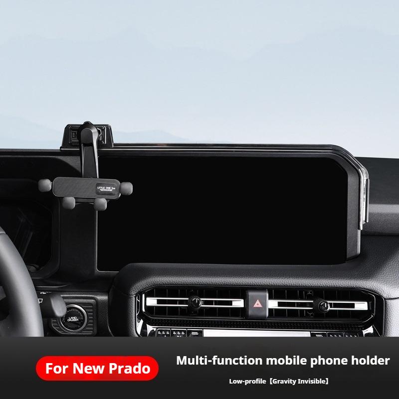 For Toyota Land Cruiser Prado 250 LC250 Car Gravity Car Mobile Phone Holder Console Navigation Phone Stand Bracket Installation