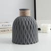 Nordische Wasserwellen Hanfseil Plastik Blumenvase - Kreativ, Langlebig Wohnzimmer Dekoration