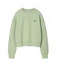 WACKY WILLY Women'S Lily Wappen Crop Sweatshirt Mint
