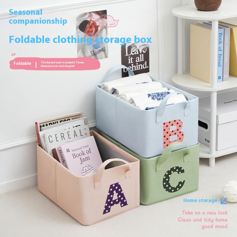 Home Clothes Storage Basket Bedroom Toy Storage Box Dormitory Storage Organizer Foldable Socks with Large Capacity