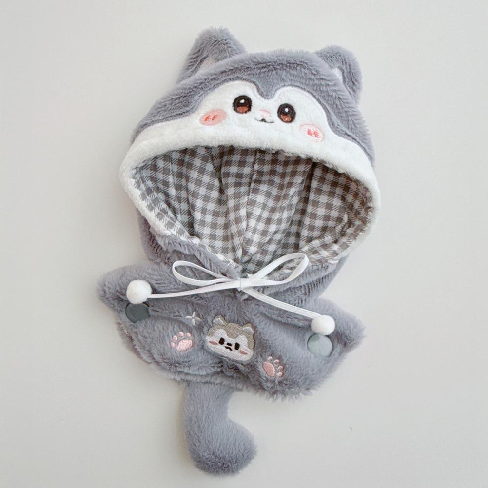 For 17cm Labubu Doll Clothes Fashion Clothes Cloak Doll Clothes Color Match Shawl Dolls Accessories Cute Decoration Little Clothes