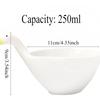 Cartoon Ceramic Saucer Ceramic Dipping Plate with Handle Sauce Plate Duckling Bowl Snack Yogurt Nut Dessert Salad Bowls